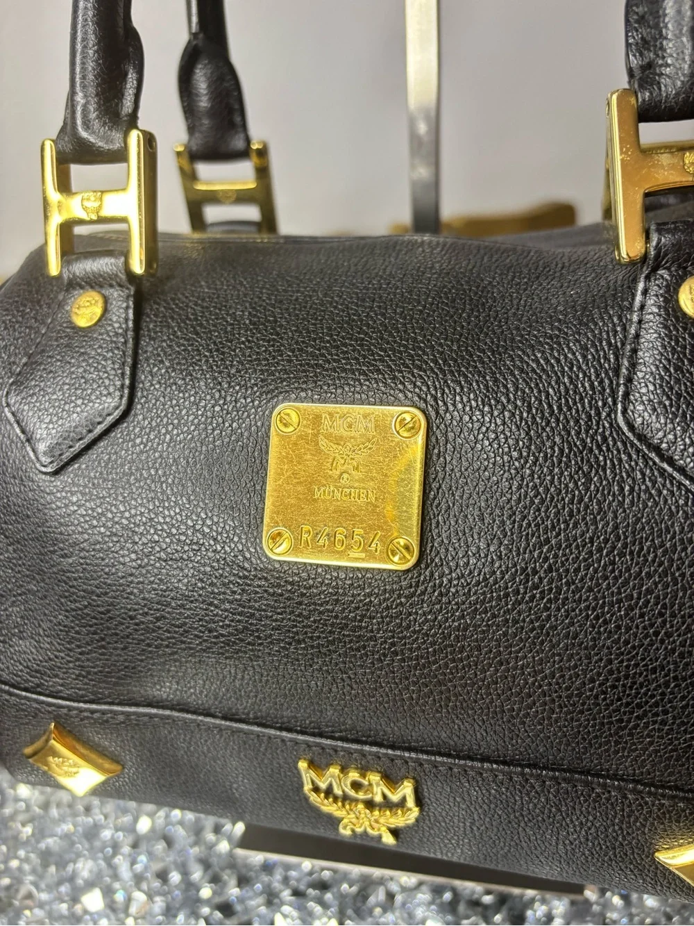 MCM leather Boston bag EUC - Picture 3 of 16